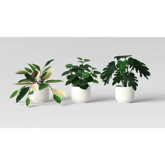 Room Essentials 3-Pack Faux Plants & Faux Greenery 2pcs. Home Or Office Decor - Picture 3 of 7